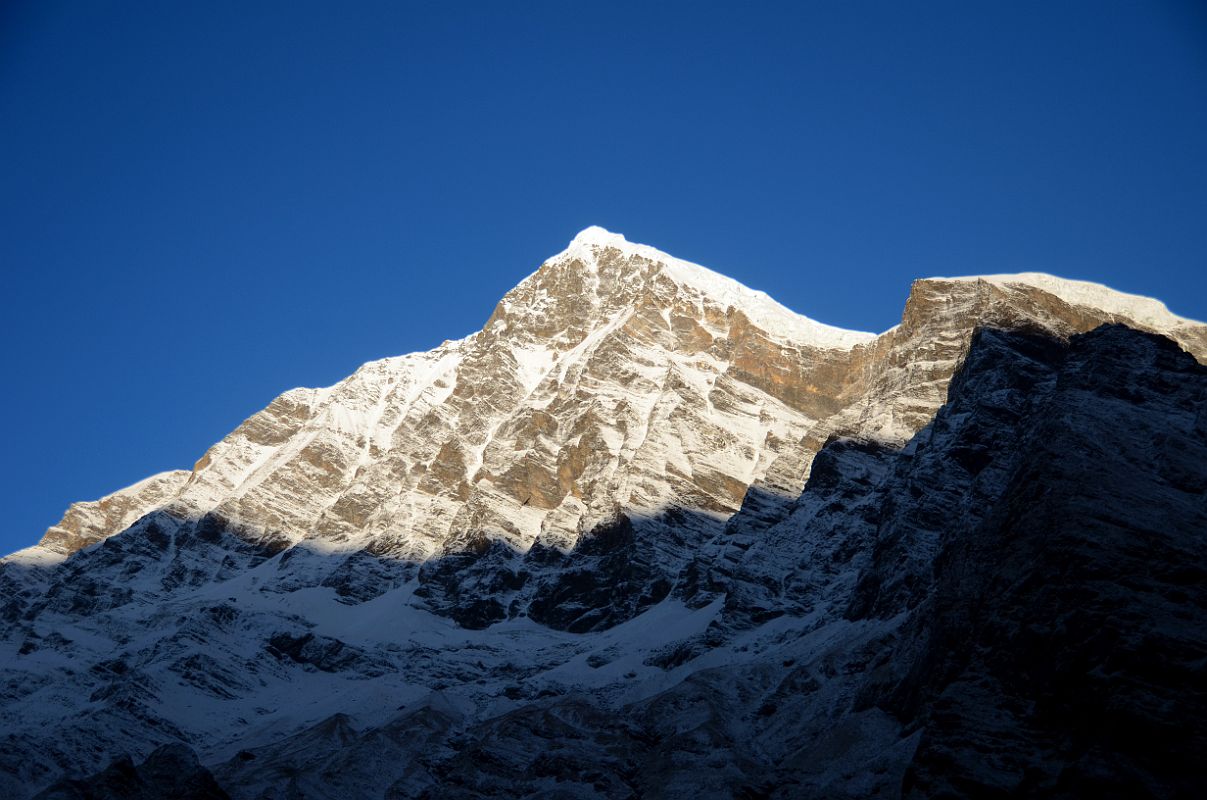 05 Tsaurabong Peak After Sunrise Just After Leaving Italy Base Camp Towards Darbang Around Dhaulagiri 